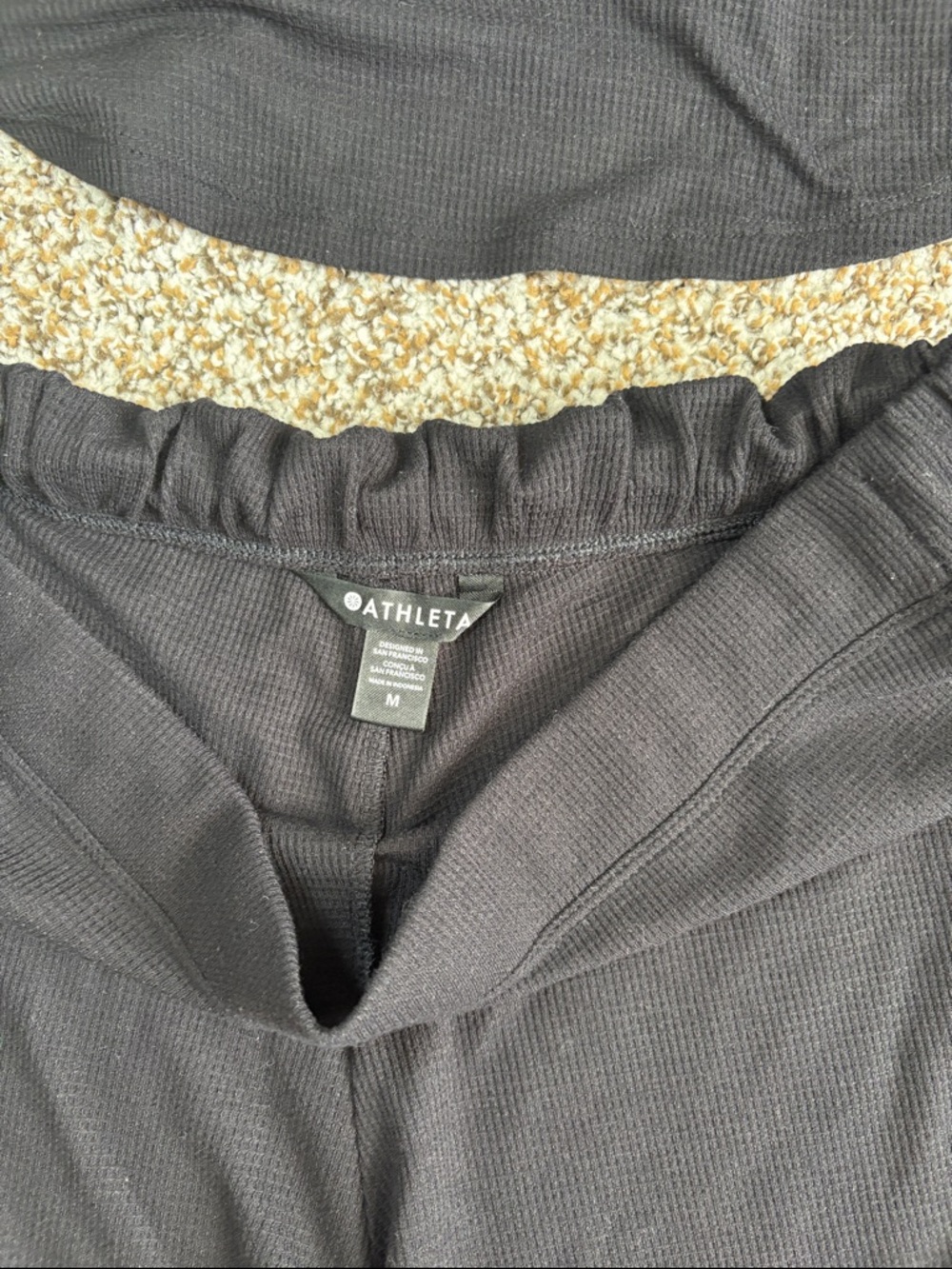 NEW Athleta Wind Down Sleep Set Black Medium - Picture 5 of 6